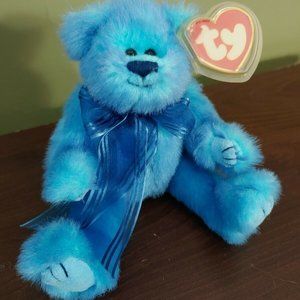 Ty Beanie Baby Bear Azure The Attic Collection